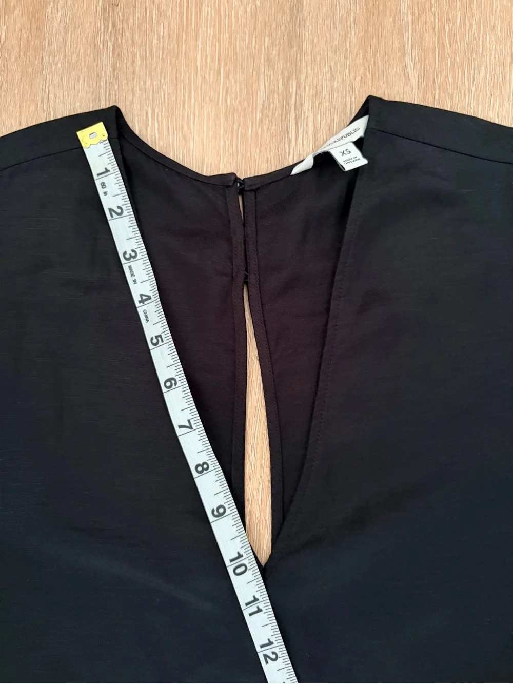 Banana Republic Modern Black Viscose Linen Wide Leg Jumpsuit-XS